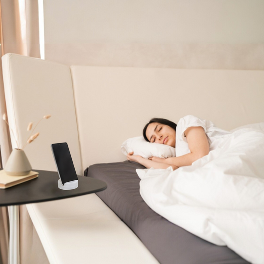 Marble Mobile Holder - White