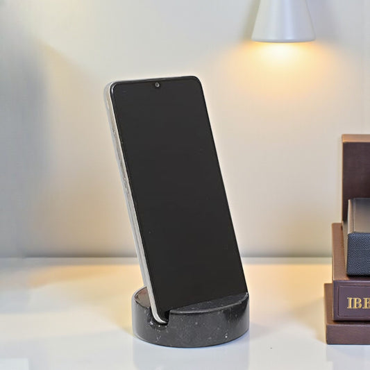 Marble Mobile Holder - Black