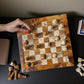 Marble Hives Luxury Handmade Marble Chess Set - Red and Coral -10 Inch