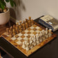 Marble Hives Luxury Handmade Marble Chess Set - Red and Coral -10 Inch