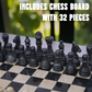 Marble Hives Luxury Handmade Marble Chess Set – Black and Beige