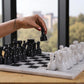 Marble Hives Luxury Handmade Marble Chess Set – White and Black-15 Inch