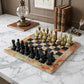 12 Inch Green Black Marble Chess Set