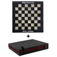 12 x 12 Black & Onyx Handmade Marble Chess Set