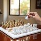 15 inch white chess