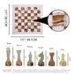 15 inch white onyx chess