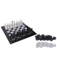 Marble Hives Luxury Handmade Marble Chess Set – Black and White