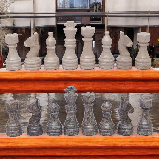 Grey and Verona Chess Figures