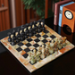 Marble Hives Luxury Handmade Marble Chess Set – Green & Black