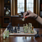 Marble Hives Luxury Handmade Marble Chess Set – Green & Black