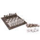 Marble Hives Luxury Handmade Marble Chess Set – Oceanic & White
