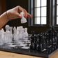 Marble HIves Luxury Handmade Marble Chess Set - Black adn White -15 Inch