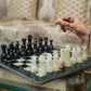 Marble Hives Luxury Handmade Marble Chess Set –Black & Onyx