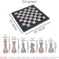 Marble Hives Luxury Handmade Marble Chess Set – Black and Beige