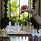 Marble Hives Luxury Handmade Marble Chess Set – Green Onyx & White