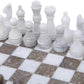 Marble Hives Luxury Handmade Marble Chess Set – Oceanic & White
