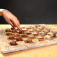 Marble Hives Luxury Handmade Marble Chess Set – Brown and Coral