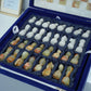Marble Hives Luxury Handmade Marble Chess Set -White and Green -10 Inch
