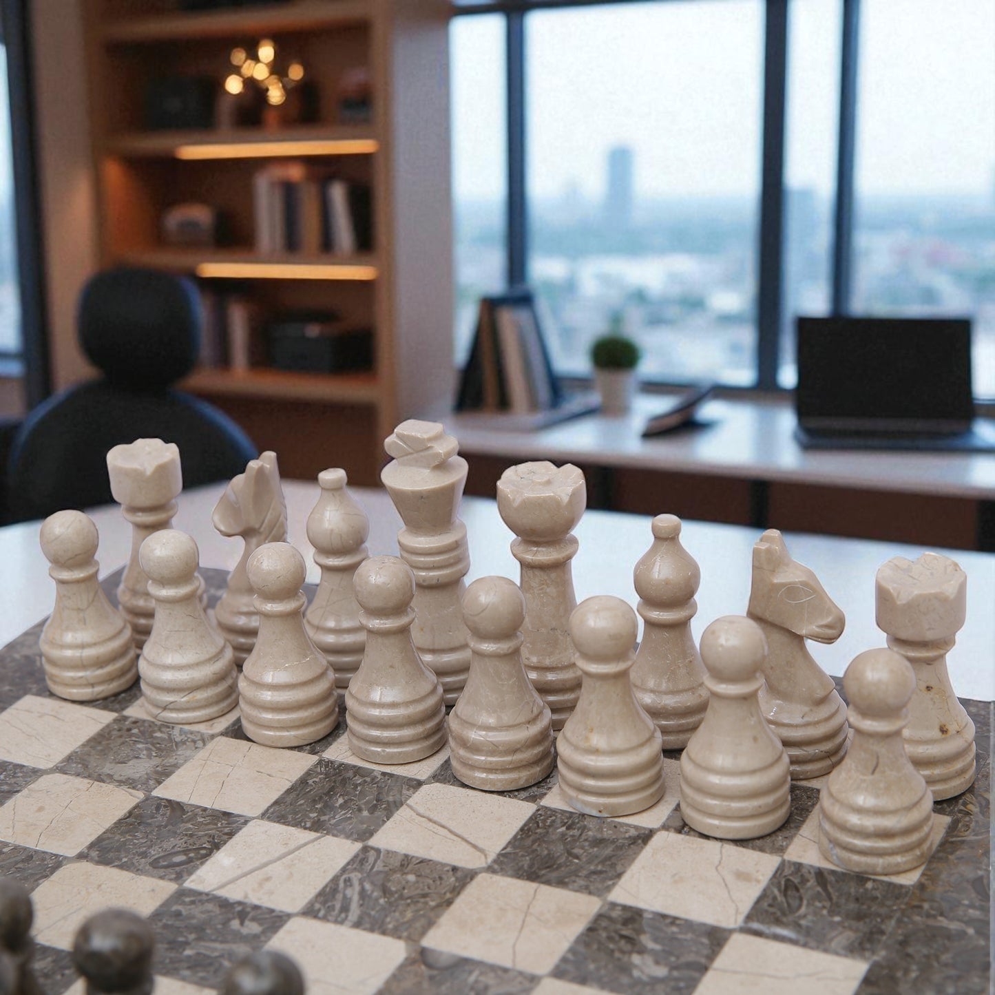 Grey and Verona Chess Figures