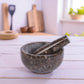 Marble Mortar and Pestle Set (5 inch) Grey