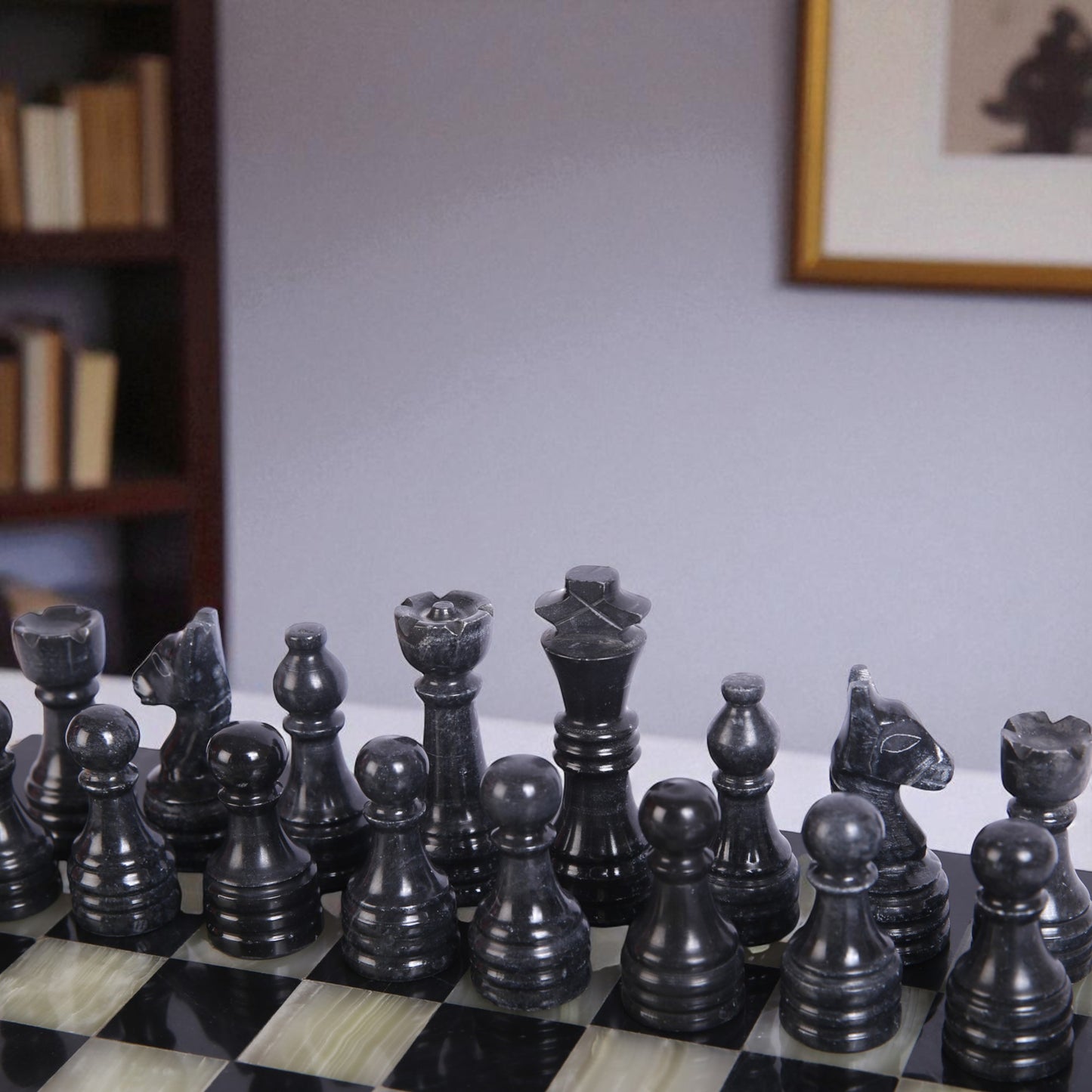 Black & Onyx Chess Figures