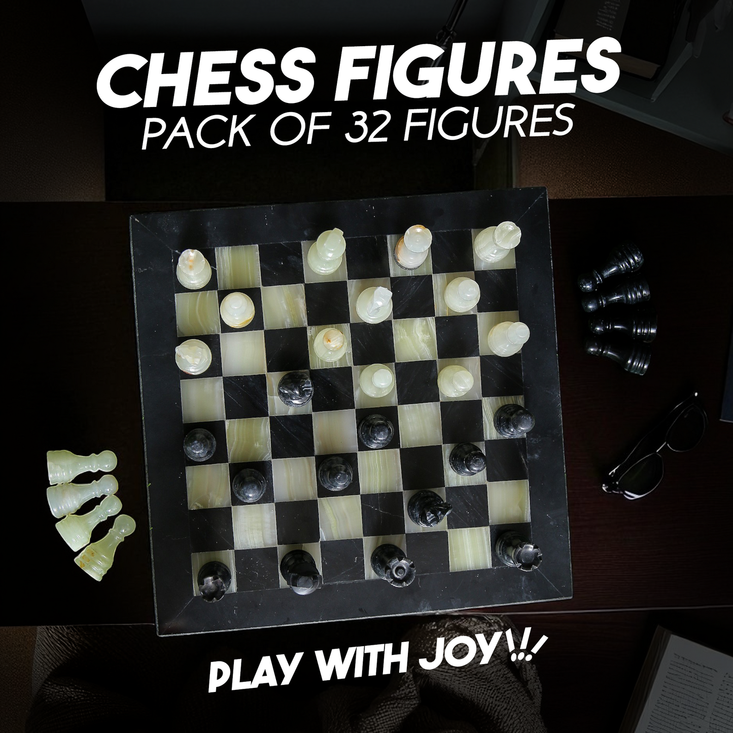 Black & Onyx Chess Figures