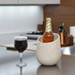 Marble Wine Chiller Slanted Shape - Beige