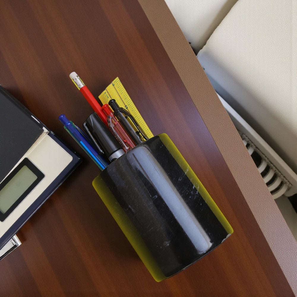 Marble Stationary Holder Black