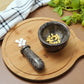 Marble Mortar and Pestle Set (4 inches) Grey