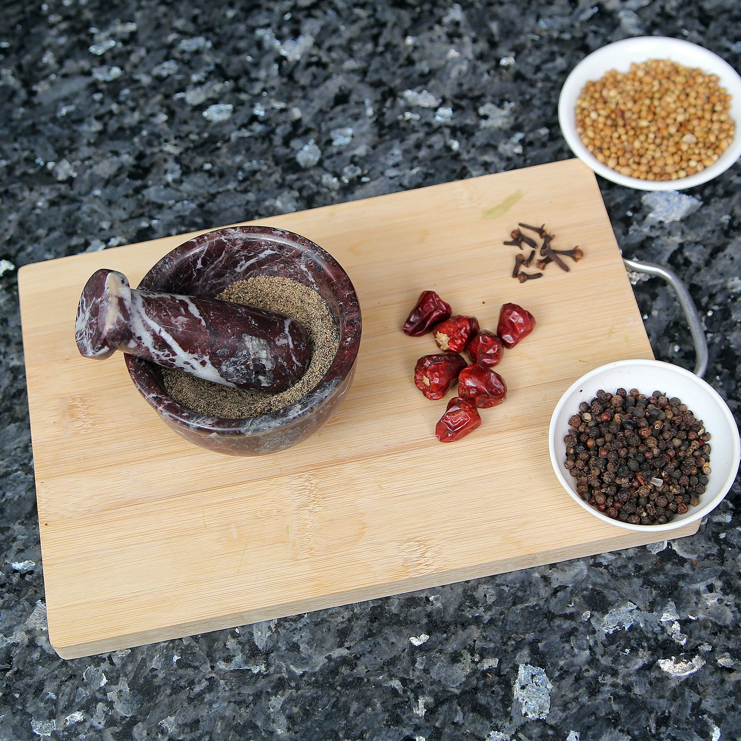 Exquisite Marble Mortar and Pestle Set (4 inches) - Your Ultimate Kitchen Essential for Grinding Spices, Making Guacamole, Salsa, Pesto, and Crushing Pills