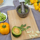Marble Mortar and Pestle Set (4 inches) Grey