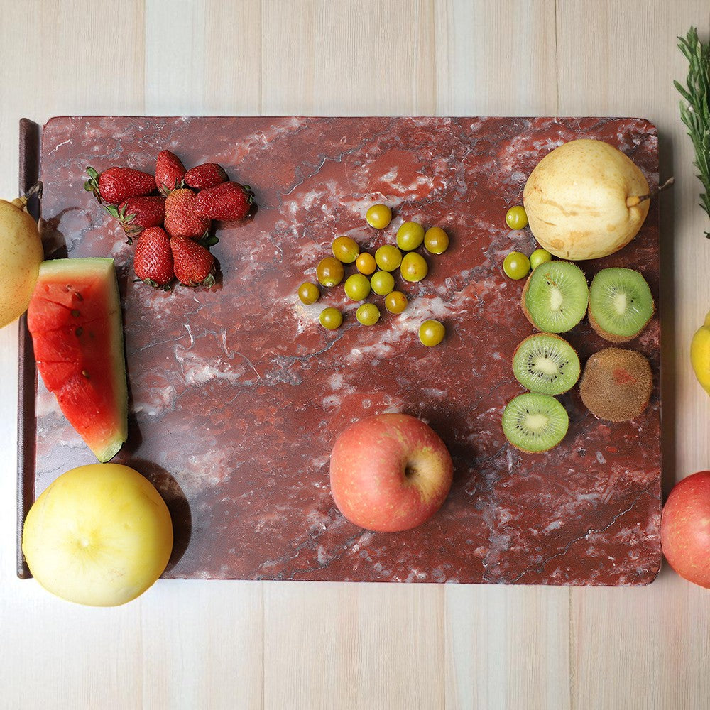 Marble Cutting Board - Red