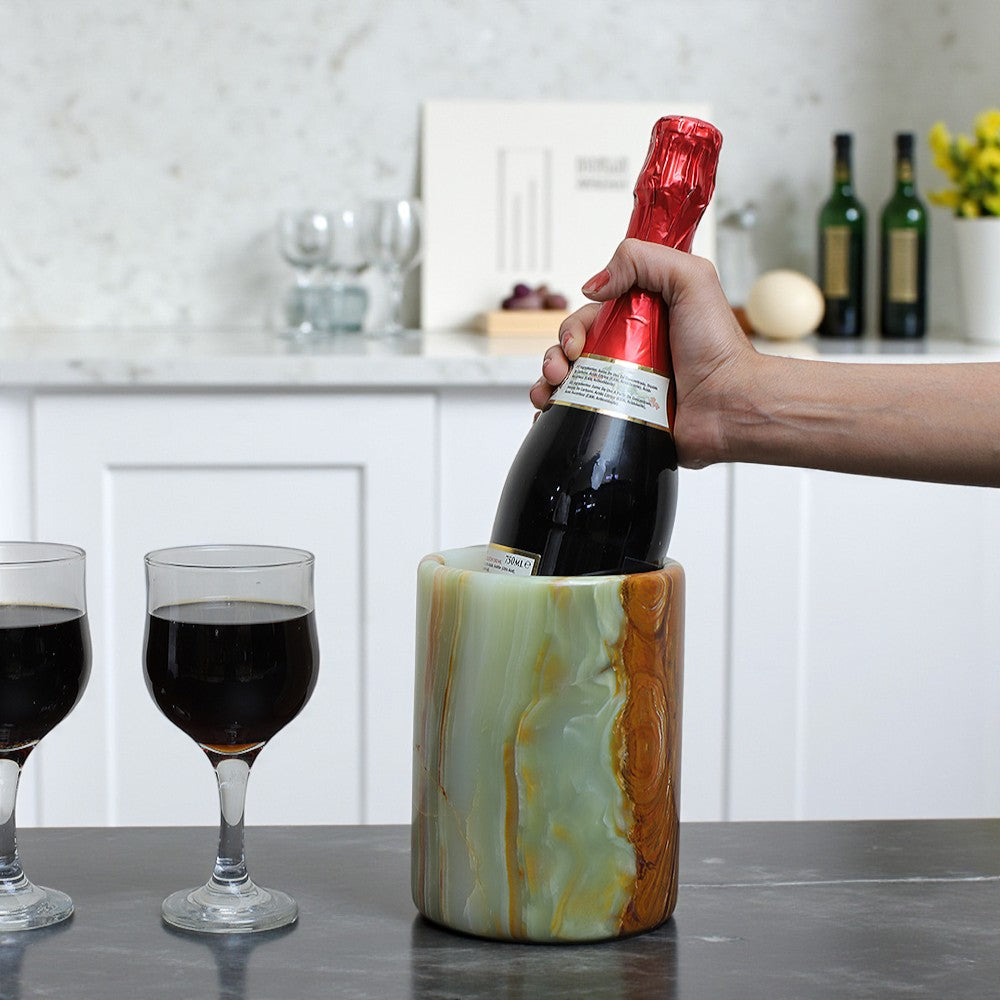 Marble Wine Chiller - Onyx