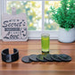 Marble Tea Coaster Pack of 6 - Black