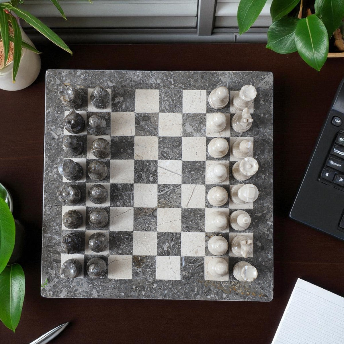 Grey and Verona Chess Figures