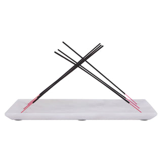 White Marble rectangle incense stick holder