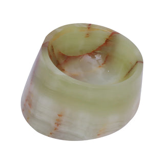 Tilted Onyx Green Pet Bowl 