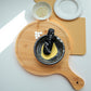 Marble Mortar and Pestle Set (5 inch) Black Zebra