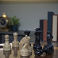 Marble Hives Luxury Handmade Marble Chess Set -Coral and Black -10 Inch
