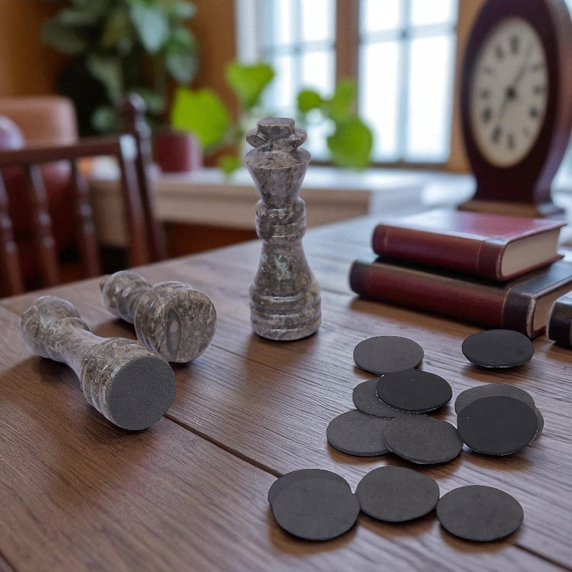 Marble Hives Luxury Handmade Marble Chess Set -Grey and Verona-10 Inch
