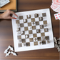 15 Inch White & Grey Marble Fancy Chess Set