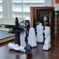 15 Inch  Black and White Marble Statue Chess Set