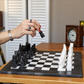 15 Inch  Black and White Marble Statue Chess Set
