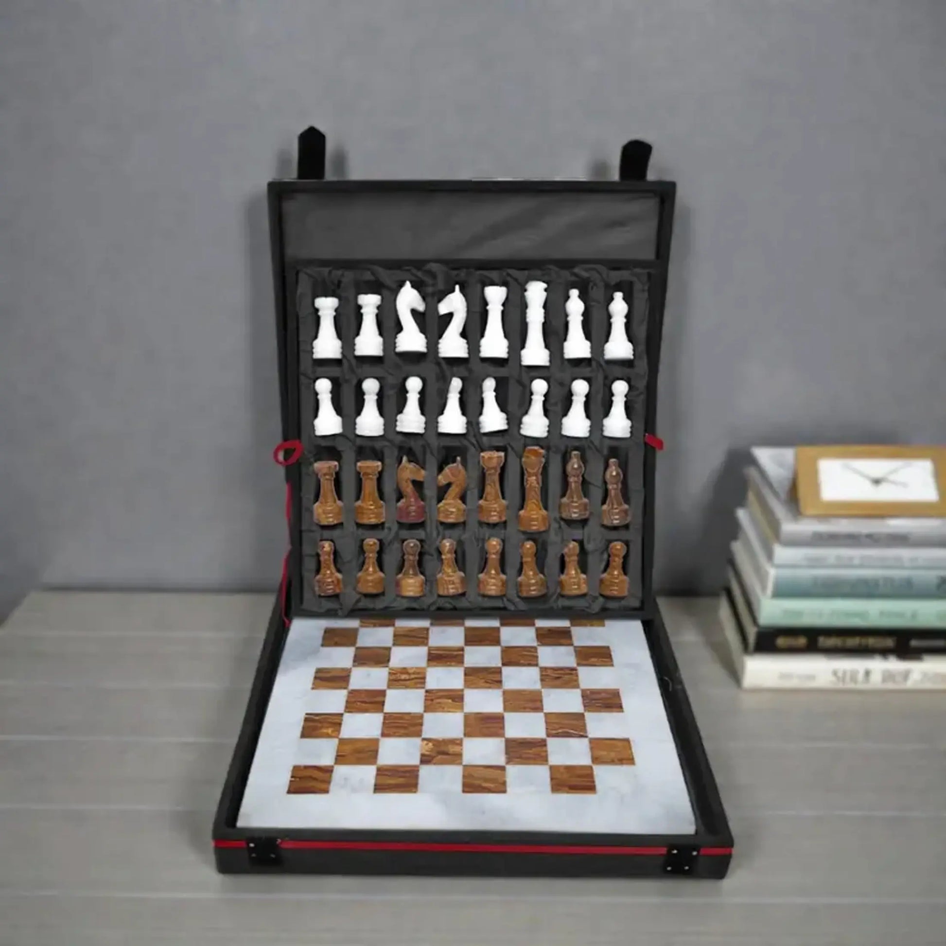White Brown Chess with gift box