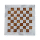 White and Dark Brown Chess board
