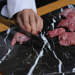 black marble cutting board