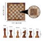 15 Inch Red and coral Marble Chess Set