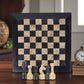 Marble Hives Luxury Handmade Marble Chess Set –  Black and Coral -15 Inch