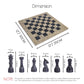 Marble Hives Luxury Handmade Marble Chess Set – Coral & Black