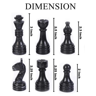 Black and White Chess Pieces